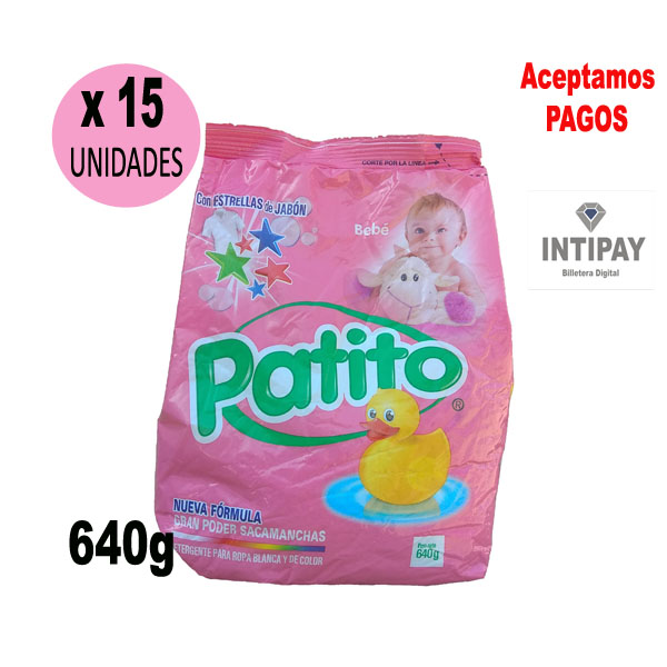 Detergente Patito Bebe 640g x 15 Unid